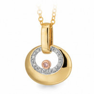 Australian Pink & White Diamond Pendant (6-426)