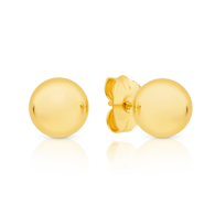 Round Ball Stud Earrings (14-1481)
