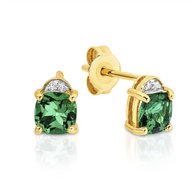 Emerald & Diamonds Earrings (13-1088)