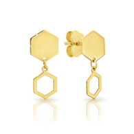 Hexagon Earrings (14-2094)