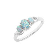 Opal & Diamond Ring (18-39)