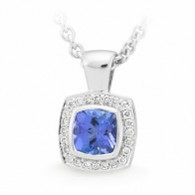 Tanzanite & Diamond Pendant (7-330)