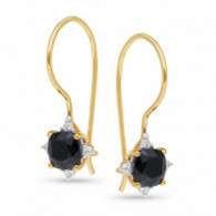 Sapphire & Diamond Earrings (13-1107)