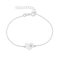 Diamond Heart Bracelet (23-2117)
