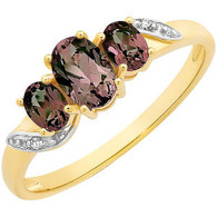 Alexandrite & Diamond Ring (2-1996)