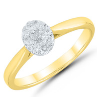 Oval Cluster Diamond Ring (1-2875)