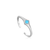 Into The Blue Turquoise Adjustable Ring (21-3186)