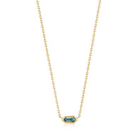 Dance 'Til Dawn Teal Sparkle Necklace (22-1610)