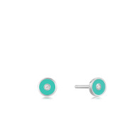 Bright Future Teal Stud Earrings (24-2134)