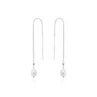 Pearl of Wisdom Pearl Threader Earrings (17-1508)