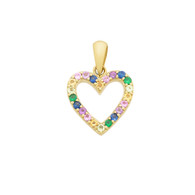 Colourful Heart Pendant (7-500)