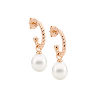 Pearl Hoop Earrings (17-1521)