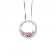 Circle Cubic Zirconia Pendant (22-1589)