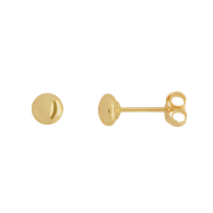 4mm Flat Ball Stud Earrings (14-2080)