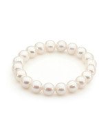 9.5-10.5mm White Freshwater Pearl Bracelet (17-1513)