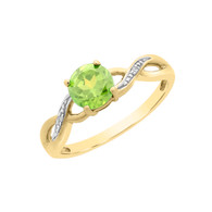 Peridot & Diamond Ring (2-2049)