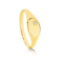 Diamond Signet Ring (1-2902)