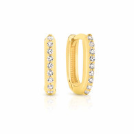 Cubic Zirconia Huggies (13-1162)