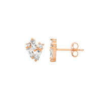 Cubic Zirconia Stud Earrings (24-2266)