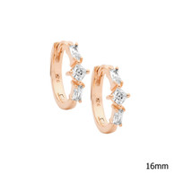 Cubic Zirconia Hoop Earrings (24-2275)