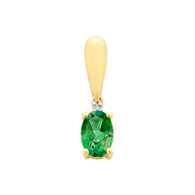 Emerald & Diamond Pendant (7-509)