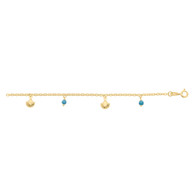 Anklet with Turquoise (23-2316)