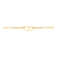 Double Heart Bracelet (23-2315)