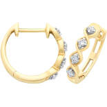 Diamond Huggie Earrings (12-657)