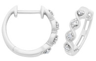 Diamond Huggie Earrings (12-674)