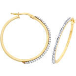 Crystal Hoop Earrings (13-1192)