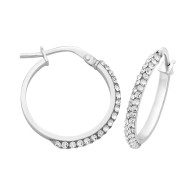 Crystal Hoop Earrings (13-1199)