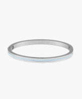 Maya Lou Arctic Blue Silver Cuff Bracelet (27-1300)