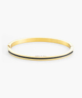Maya Lou Black Gold Cuff Bracelet (27-1298)