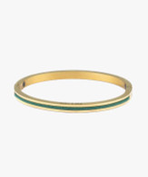 Maya Lou Patina Green Gold Cuff Bracelet (27-1301)