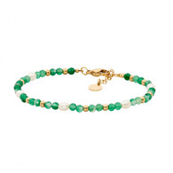 Aventurine & Freshwater Pearl Bracelet (27-1378)