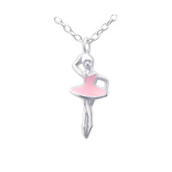 Ballerina pendant with 40cm chain