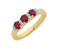 Ruby & Diamond ring (2-1754)