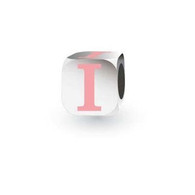 Babylinks sterling silver pink initial "I"
