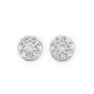9K Diamond Stud Earrings