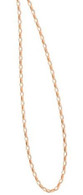 9ct rose gold silver filled 50cm belcher chain (15-02699)