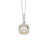 Cushion Cut CZ Pendant (P825R)
