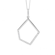 CZ Open Abstract Pendant (P836S)