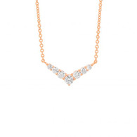 CZ "V" Pendant (P839R)