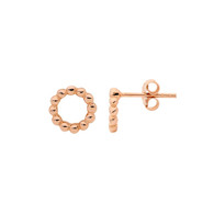 Open Circle Bubble Stud Earrings (E507R)