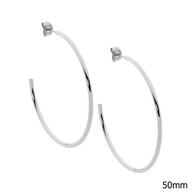 50mm Hoop Earrings (SE211S5)