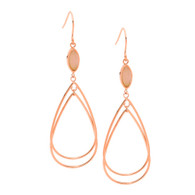 Double Open Tear Drop Earrings (SE214R)
