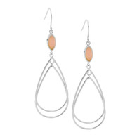 Double Open Tear Drop Earrings (SE214S)