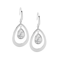 Open Tear Drop Earrings (SE215S)