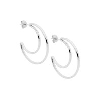 34mm Double Hoop Earrings (SE216S)
