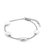 Keshi 8-9mm Pearl Chain Bracelet